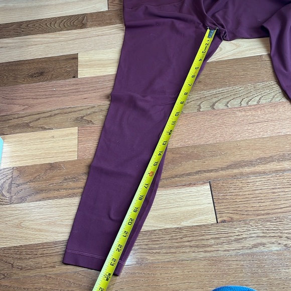 EUC Lululemon Align Leggings - Wine Burgundy “Red Merlot” Color - Picture 6 of 7
